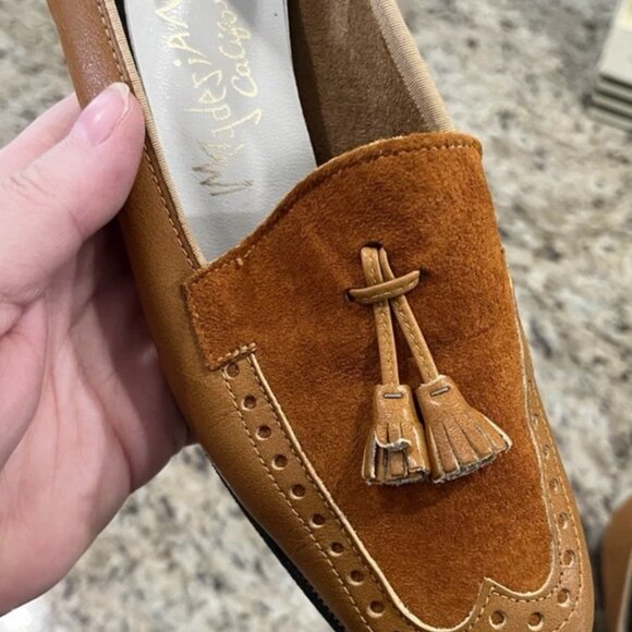 Magdesians California Women’s Loafers Brown Leather Suede Tassel Vintage Shoes 6 - Picture 7 of 14